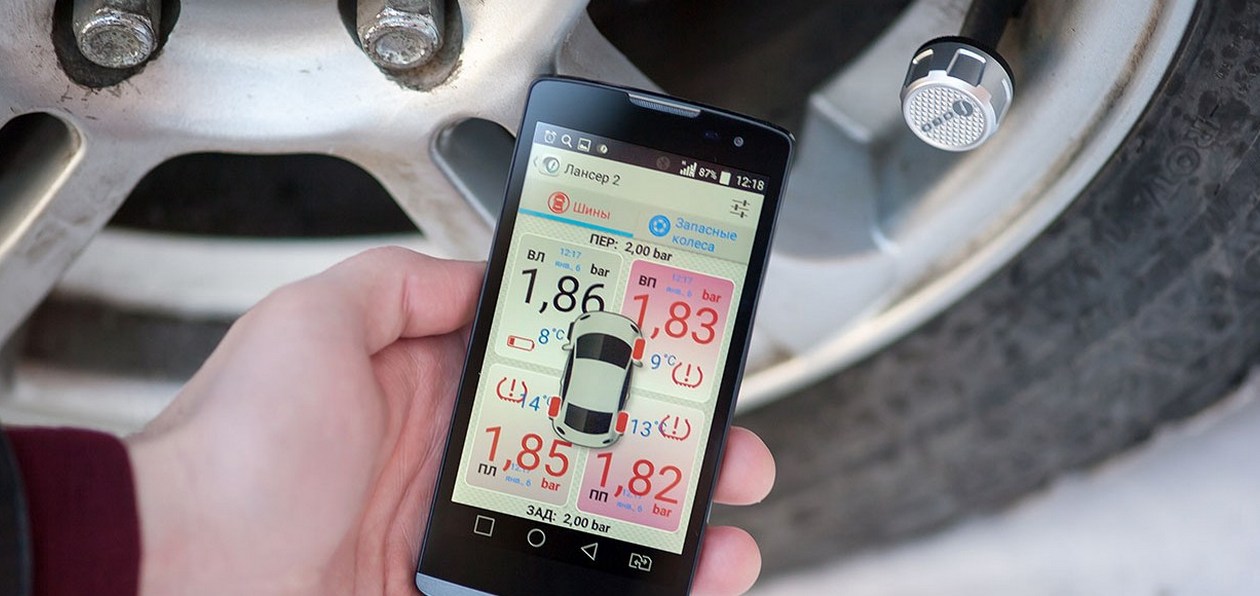 Система контроля давления в шинах TPMS 2